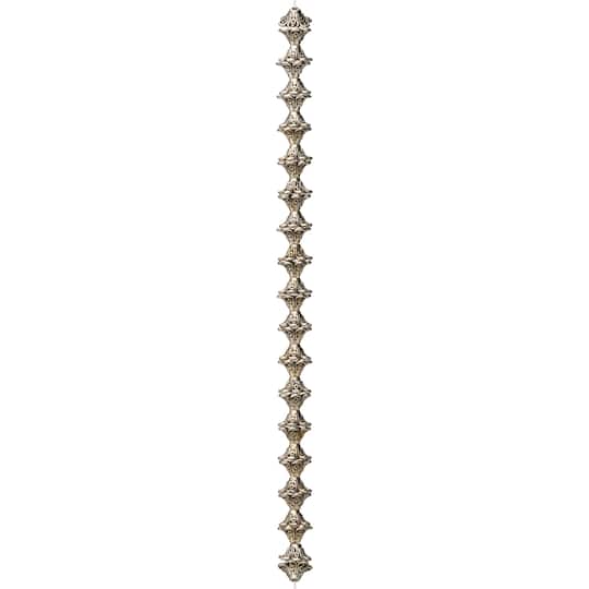 12 Packs: 34 ct. (408 total) Silver Metal Cap-Shaped Beads, 9mm by Bead Landing™